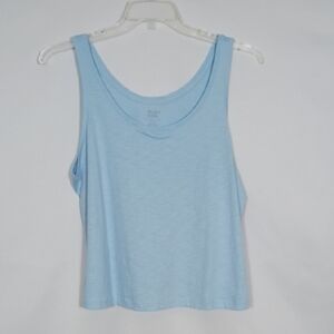 NWT Willow Blossom Cashmere Blue Scoop Neck Tank Top Women's Size XL
